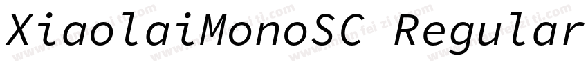 XiaolaiMonoSC Regular字体转换